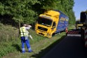 LKW in Boeschung A 3 Rich Frankfurt Hoehe Roesrath Lohmar P003